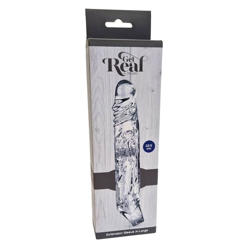 GET REAL - EXTRA LANGE VERLENGING 22,5 CM TRANSPARANT