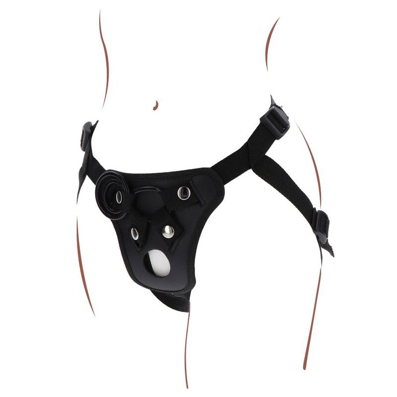 GET REAL - STRAP-ON PLEASURE ZWART HARNAS
