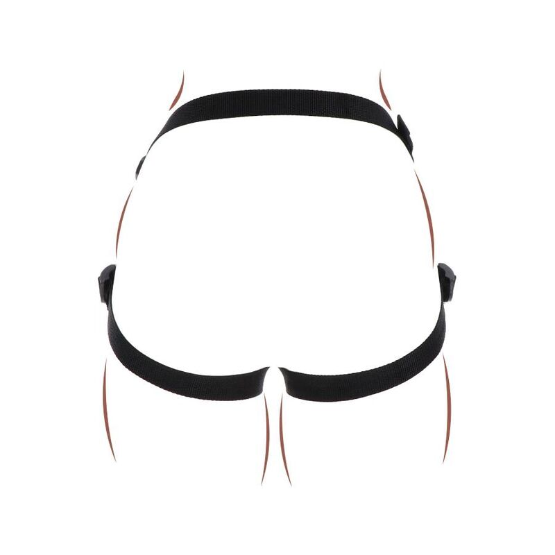 GET REAL - STRAP-ON PLEASURE ZWART HARNAS