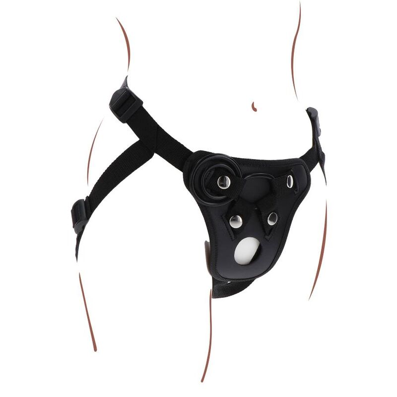 GET REAL - STRAP-ON PLEASURE ZWART HARNAS