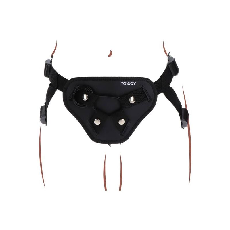 GET REAL - STRAP-ON DELUXE ZWART HARNAS