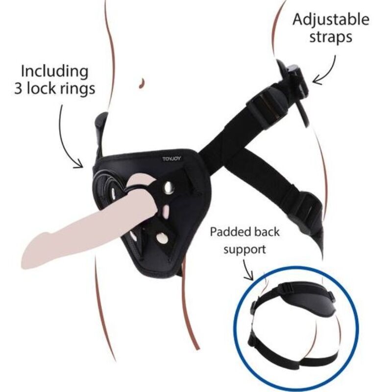 GET REAL - STRAP-ON DELUXE ZWART HARNAS