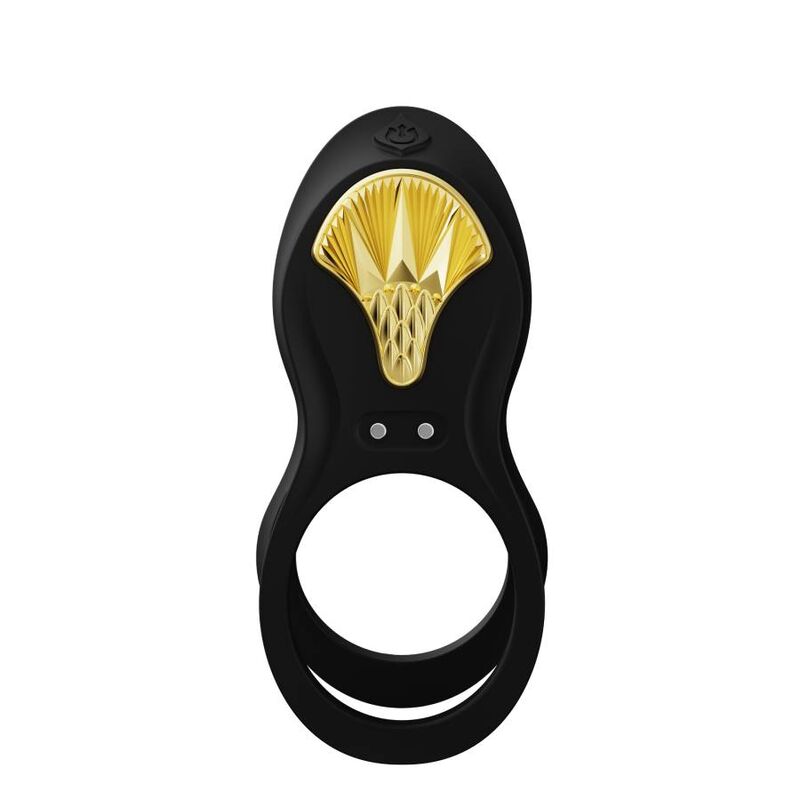 ZALO - BAYEK VIBRERENDE RING MET AFSTANDSBEDIENING VOOR STELLEN, ZWART
