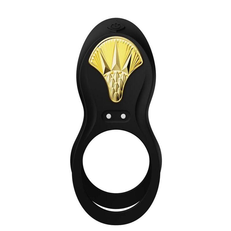 ZALO - BAYEK VIBRERENDE RING MET AFSTANDSBEDIENING VOOR STELLEN, ZWART