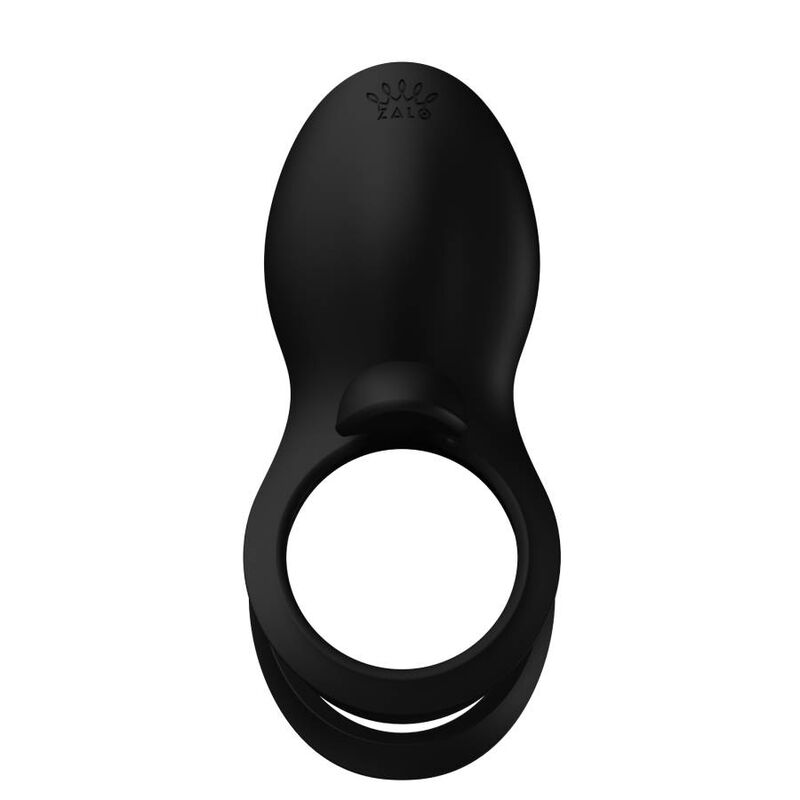 ZALO - BAYEK VIBRERENDE RING MET AFSTANDSBEDIENING VOOR STELLEN, ZWART