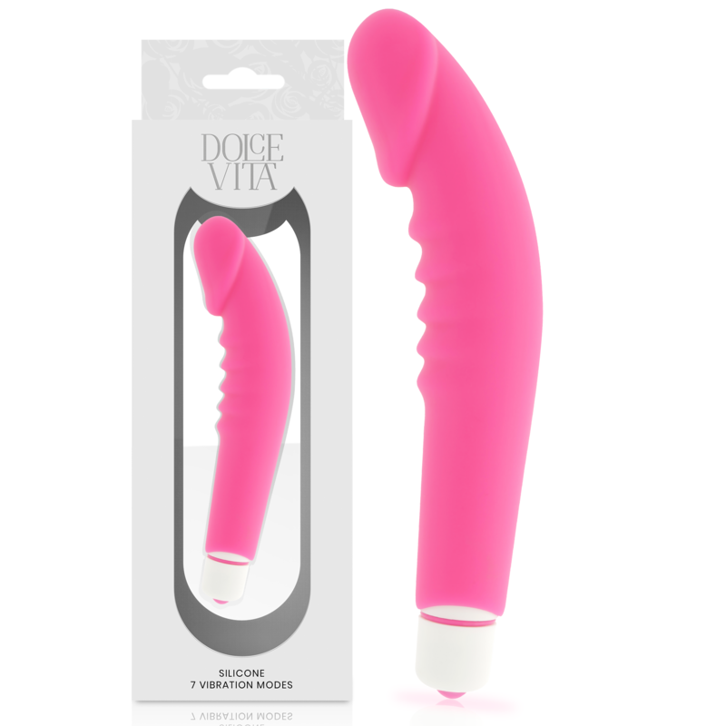 DOLCE VITA - REALISTISCHE PLEZIER ROZE SILICONEN VIBRATOR