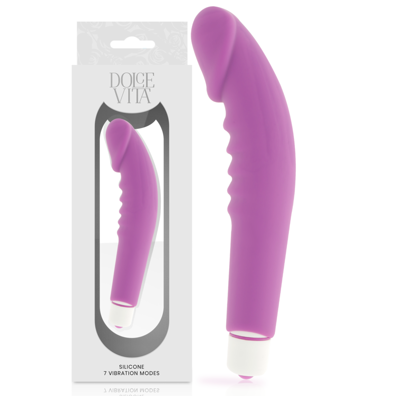 DOLCE VITA - REALISTISCHE PLEZIER LILA SILICONEN VIBRATOR