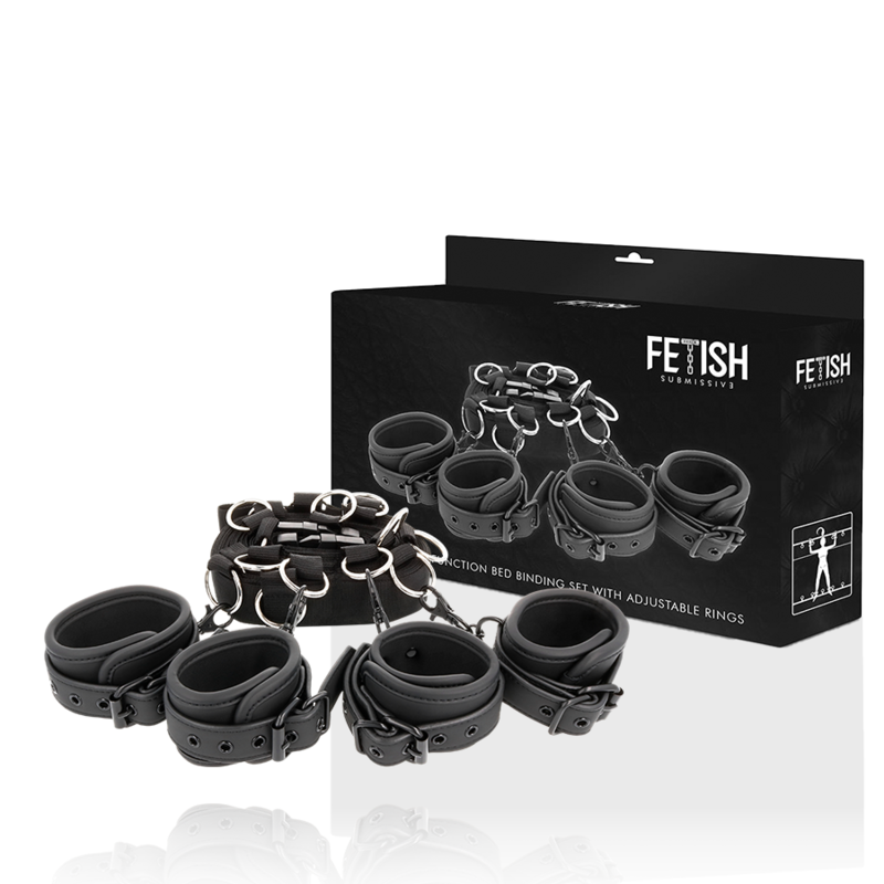 FETISH SUBMISSIVE – luxe bedbeugelset met neopreen voering