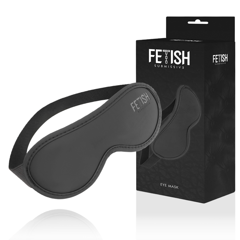 FETISH SUBMISSIVE – vegan leren blinddoek II met neopreen voering