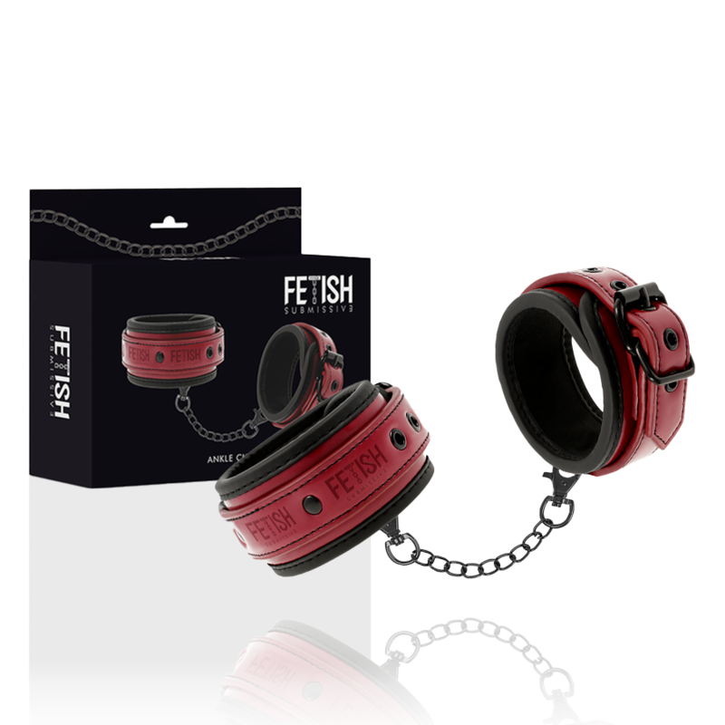 FETISH SUBMISSIVE DARK ROOM - VEGAN LEDEREN ENKELBOEIEN MET NEOPREEN VOERING
