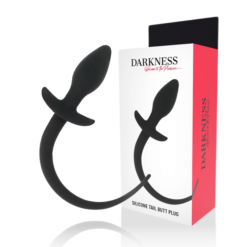 DARKNESS - ANALE PLUG 28 CM ZWART SILICONEN