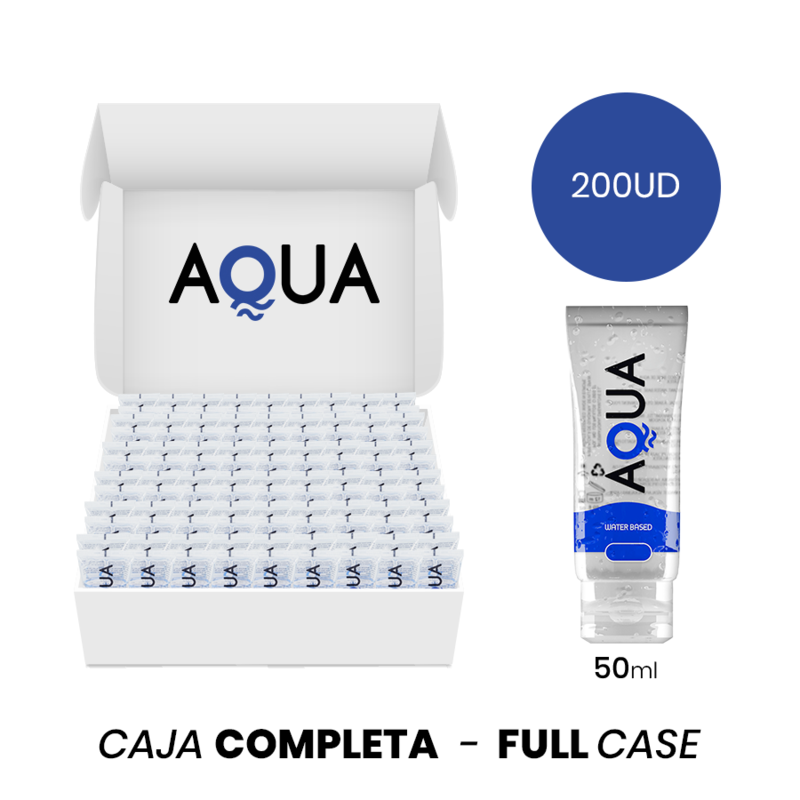 MOQ 200 - AQUA QUALITY GLIJMIDDEL OP WATERBASIS 50 ML