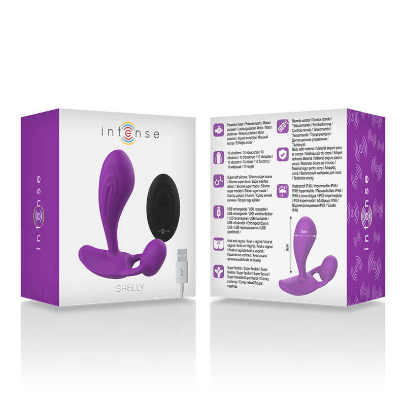 INTENSE - SHELLY DUO ANAAL-PERINEUM, VAGINAAL-CLITORIS AFSTAND PAARS