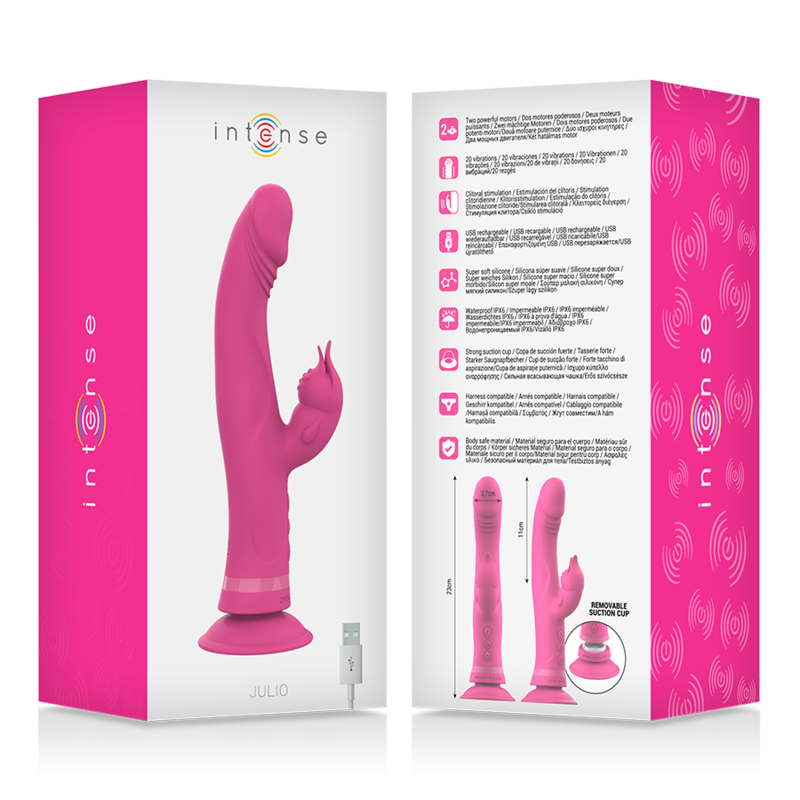 INTENSE - JULY RABBIT VIBRATOR ROZE SILICONEN
