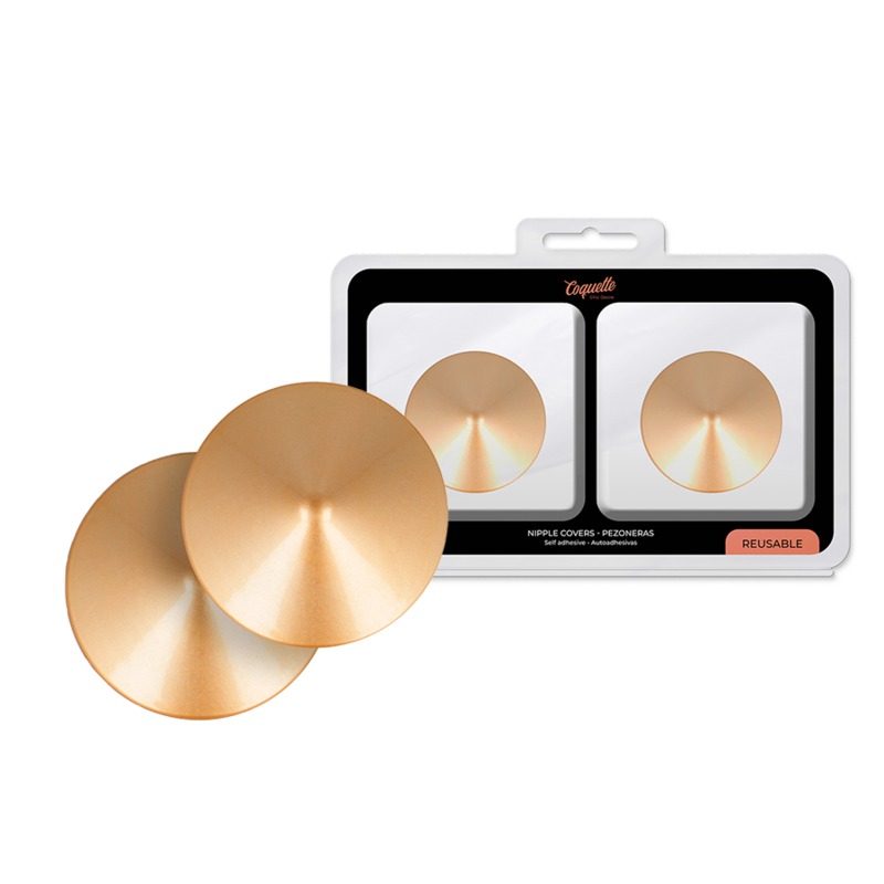 COQUETTE CHIC DESIRE - METALEN TEPELBEKLEDING MET GOUDEN CIRKELS