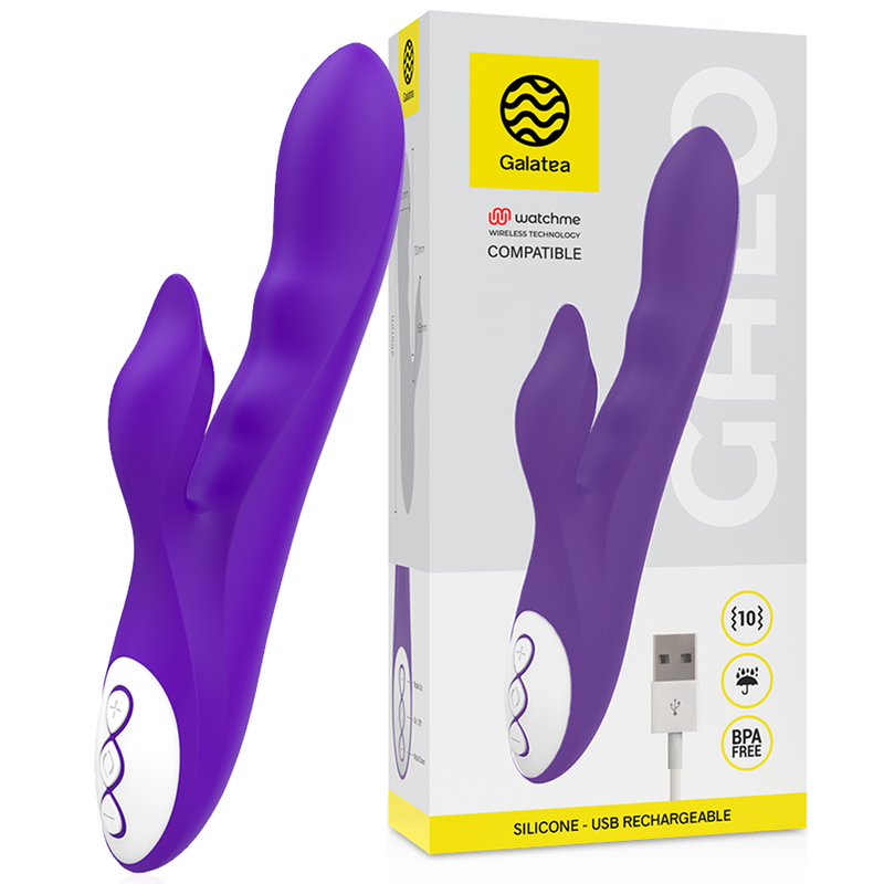 GALATEA - GALO LILAC VIBRATOR COMPATIBEL MET WATCHME DRAADLOZE TECHNOLOGIE