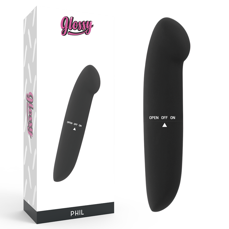 GLANZEND - PHIL ZWARTE VIBRATOR