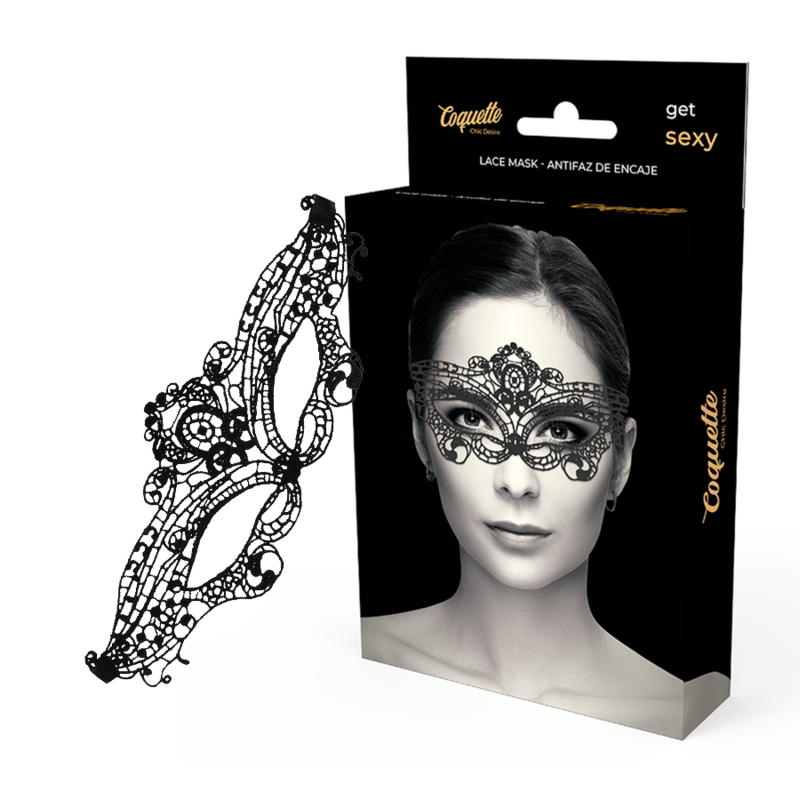 COQUETTE CHIC DESIRE - FIJN ZWART KANTEN MASKER