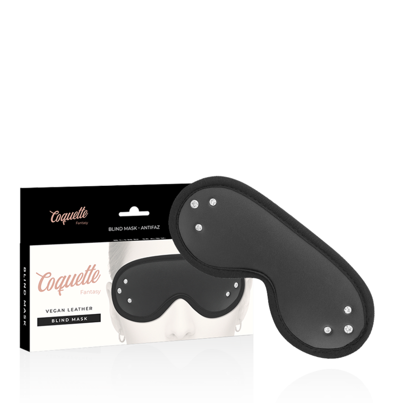 COQUETTE CHIC DESIRE - FANTASY VEGAN LEDEREN MASKER MET NEOPREEN VOERING