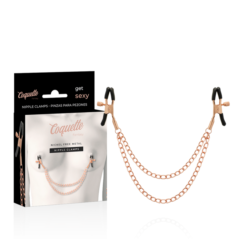 COQUETTE CHIC DESIRE - FANTASY METALEN TEPELKLEMMEN MET KETTING