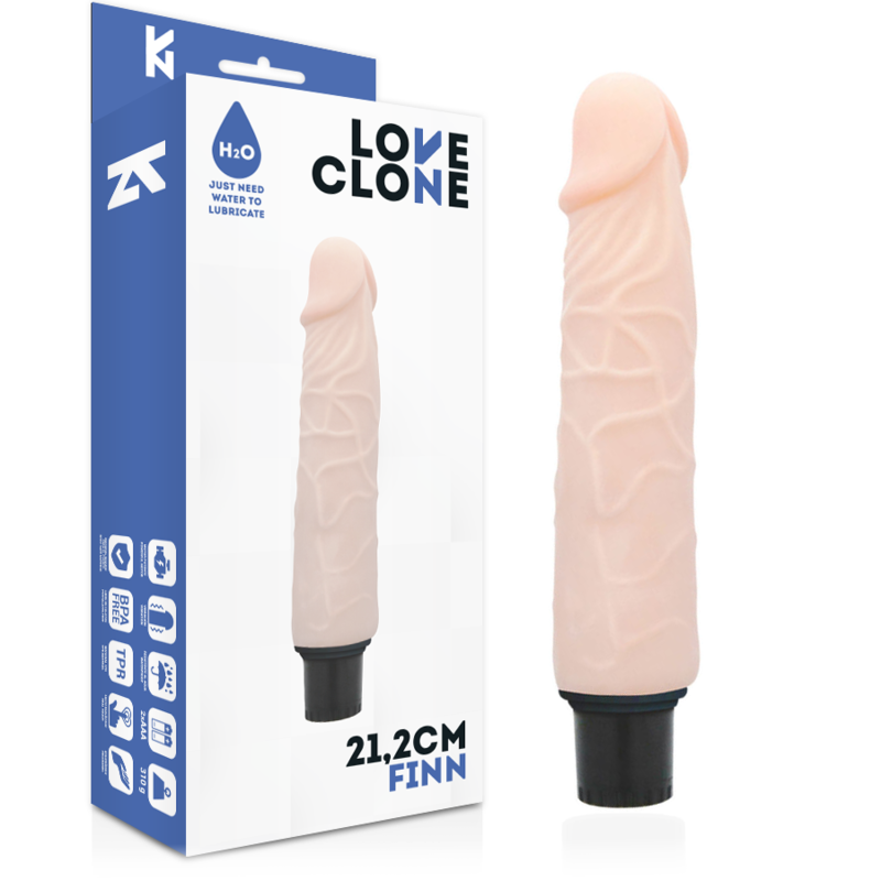 LOVECLONE - FINN REALISTISCHE VIBRATOR ZELFSMERING 21.2 CM -O- 3.8 CM