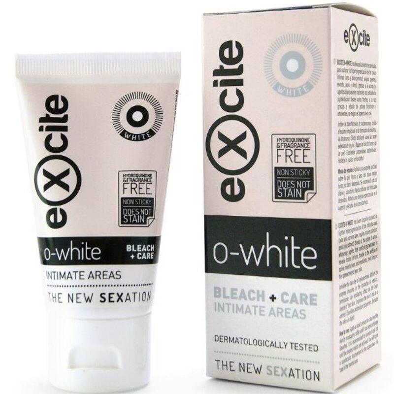 EXCITE - O WHITE BLEEKMIDDEL + VERZORGING INTIEME GEBIEDEN 50 ML