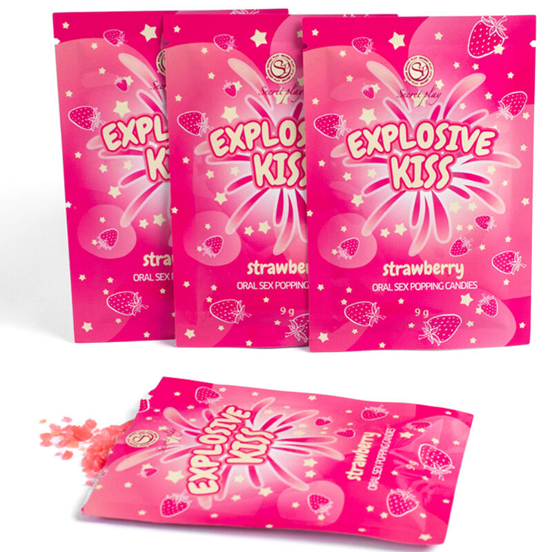 SECRETPLAY - EXPLOSIEVE AARDBEI-SNOEPJES