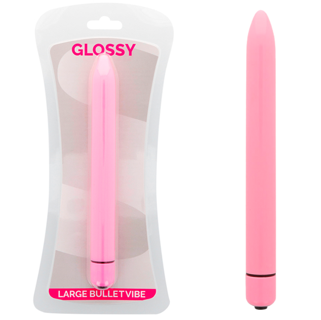 GLANZEND - SLANKE ROZE VIBRATOR