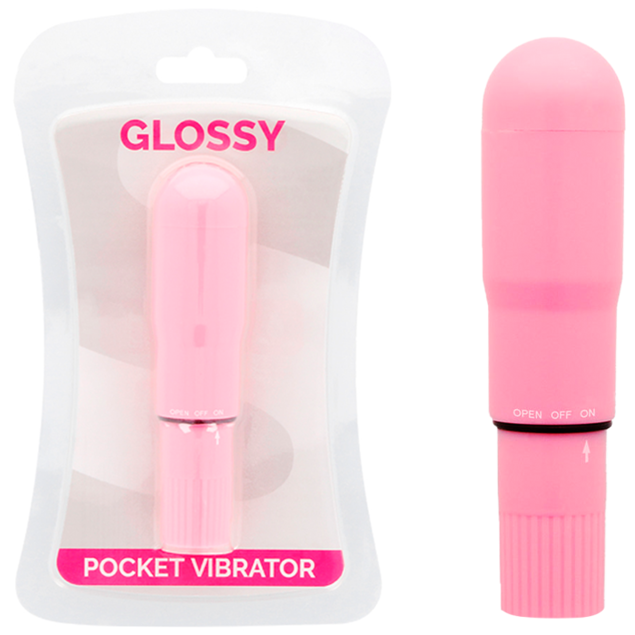 GLANZEND - ROZE ZAKVIBRATOR