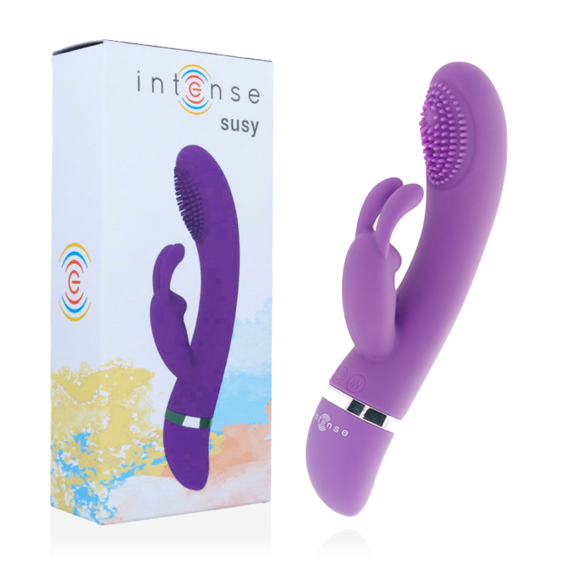 INTENSE - SUSY OSCILLERENDE SILICONEN KONIJNEN LILAC VIBRATOR