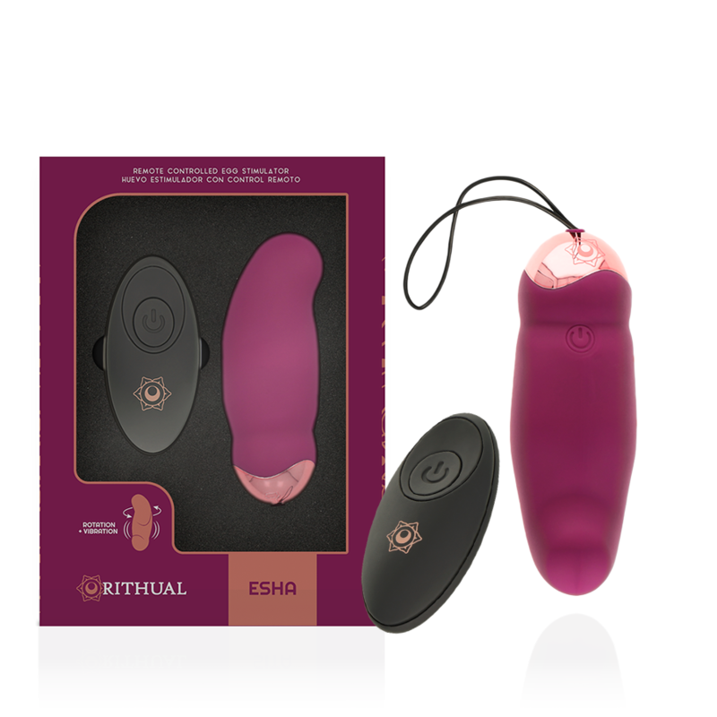 RITUEEL - ESHA EGG AFSTANDSBEDIENING ROTATIE + VIBRATIESYSTEEM