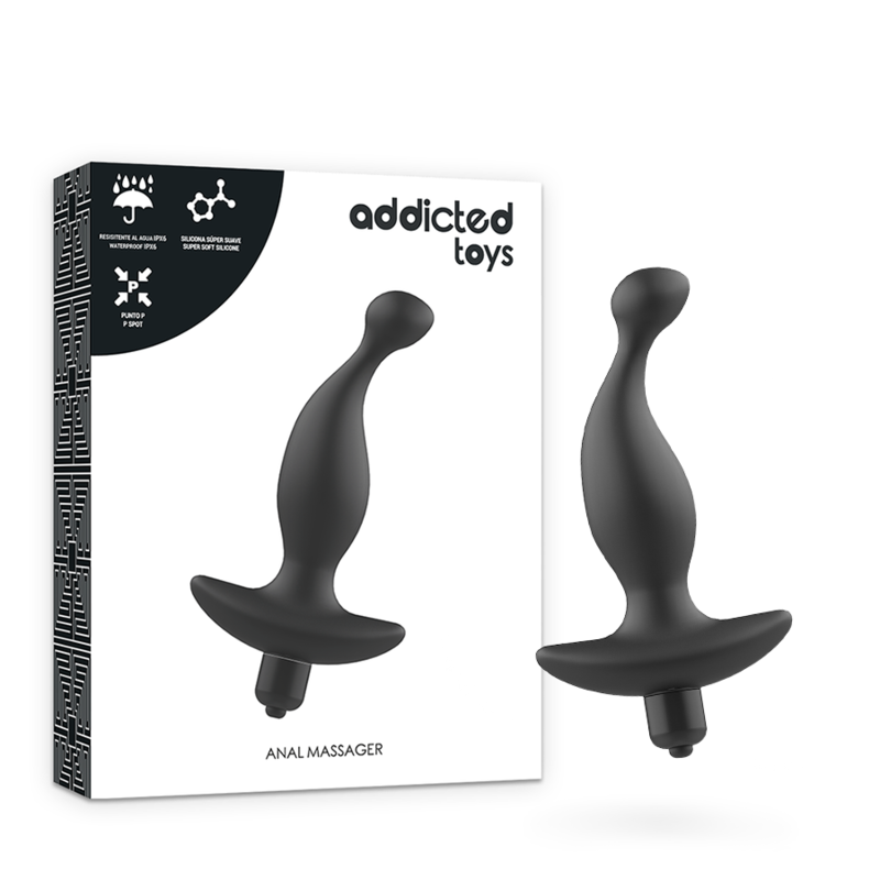 ADDICTED TOYS - VIBRERENDE ANALE MASSAGER ZWART MODEL 1