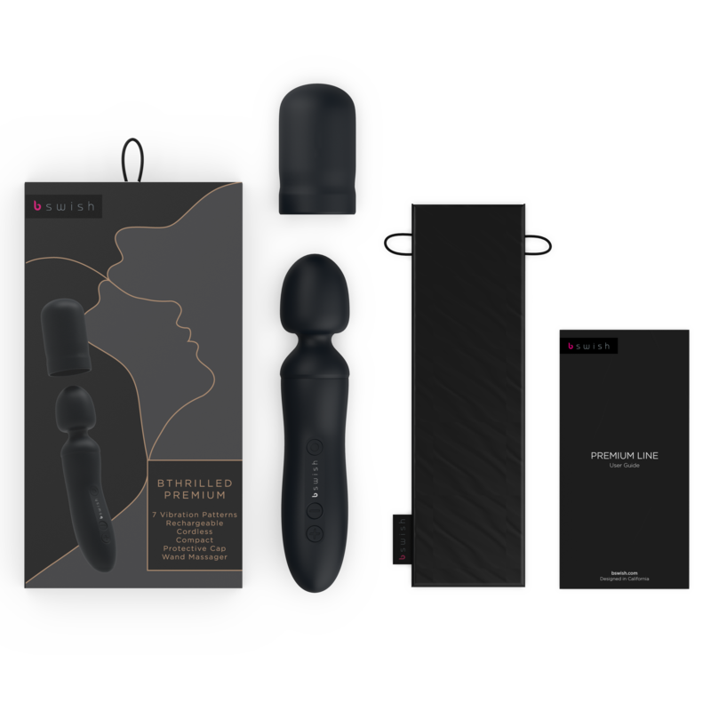 B SWISH - BTHRILLED VIBRATOR WAND PREMIUM ZWART