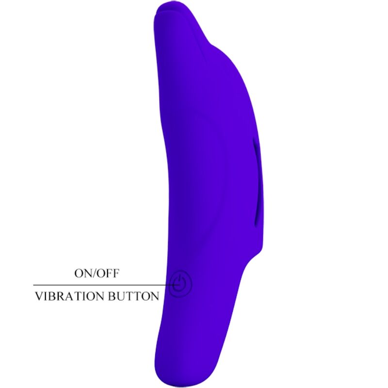 PRETTY LOVE - DELPHINI KRACHTIGE DONKERBLAUWE VINGERSTIMULATOR