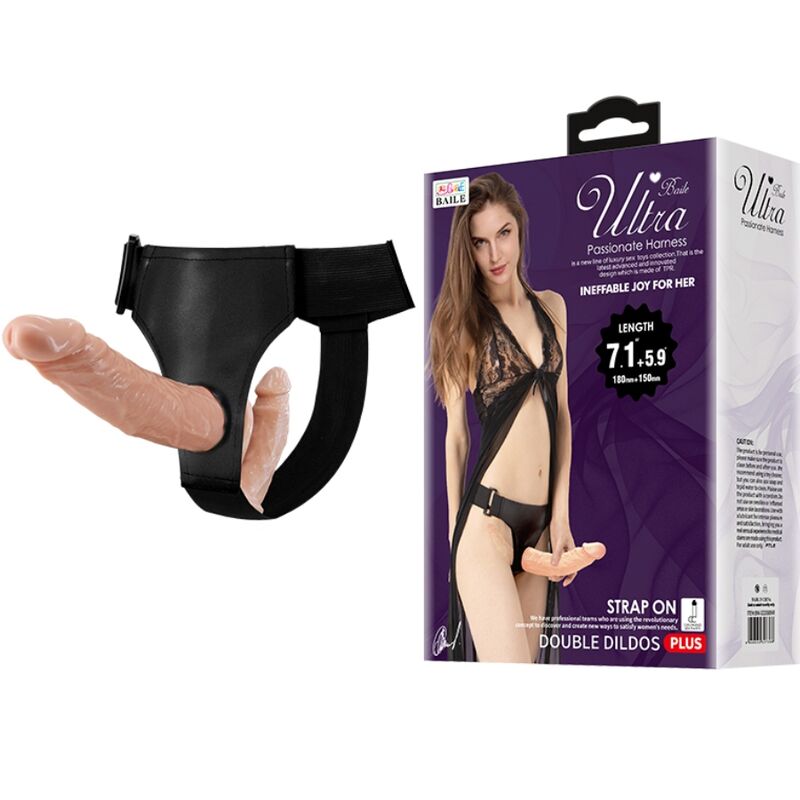DANS - ULTRA PASSIONEEL HARNAS DUBBELE DILDO'S MET HARNAS