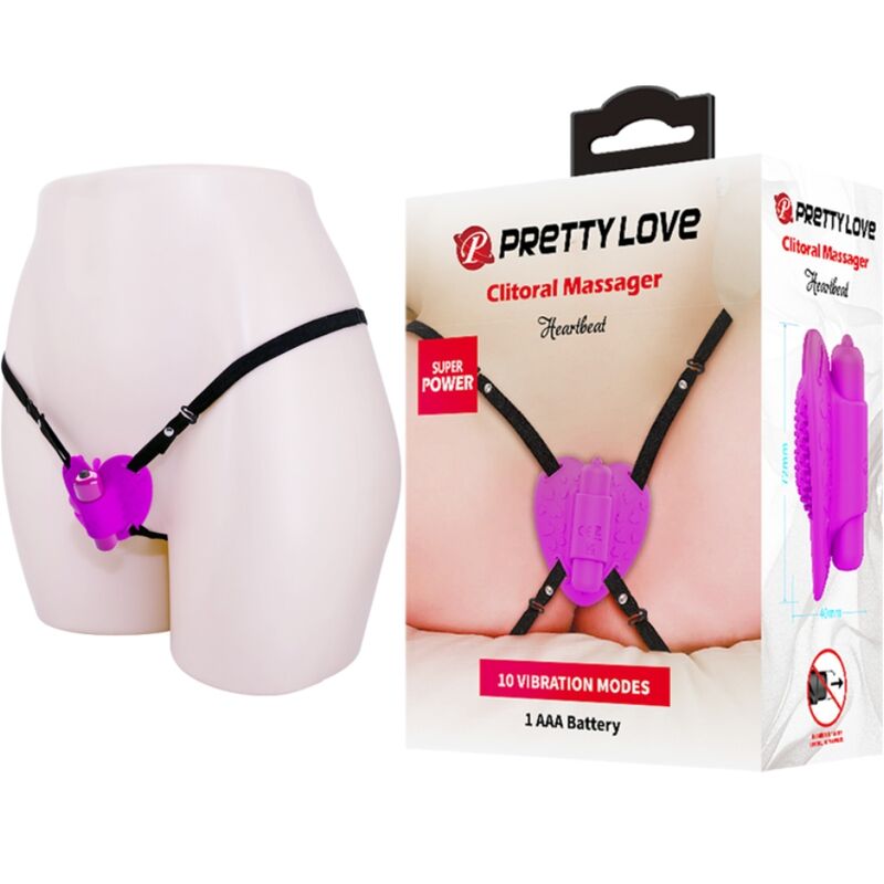 PRETTY LOVE - HARTSLAG CLITORALE MASSAGER 10 VIBRATIESTANDEN PAARS