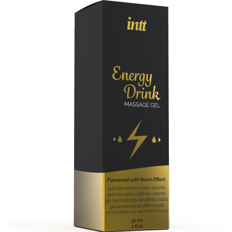 INTT MASSAGE &amp; ORALE SEX - MASSAGEGEL MET SMAAK VAN ENERGIEDRANK EN VERWARMEND EFFECT