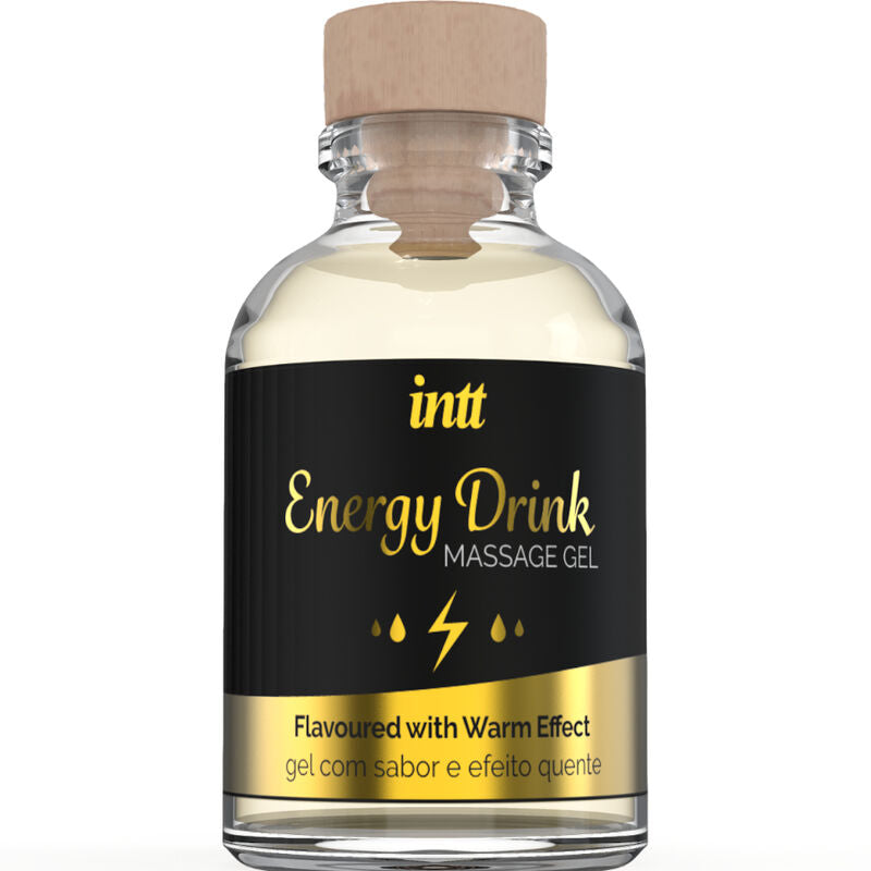 INTT MASSAGE &amp; ORALE SEX - MASSAGEGEL MET SMAAK VAN ENERGIEDRANK EN VERWARMEND EFFECT