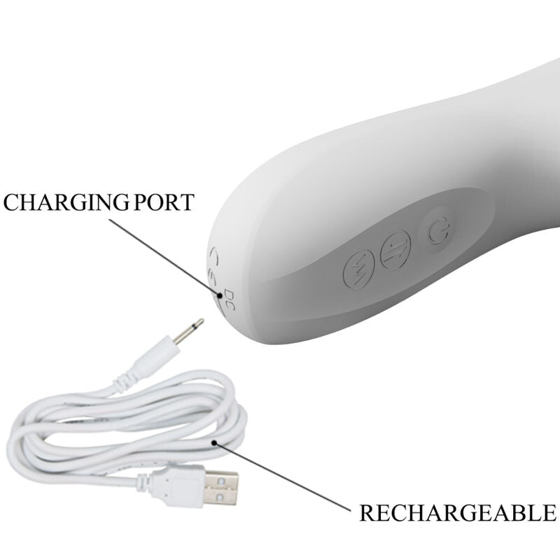 PRETTY LOVE - REESE ROTERENDE VIBRATOR ZILVER