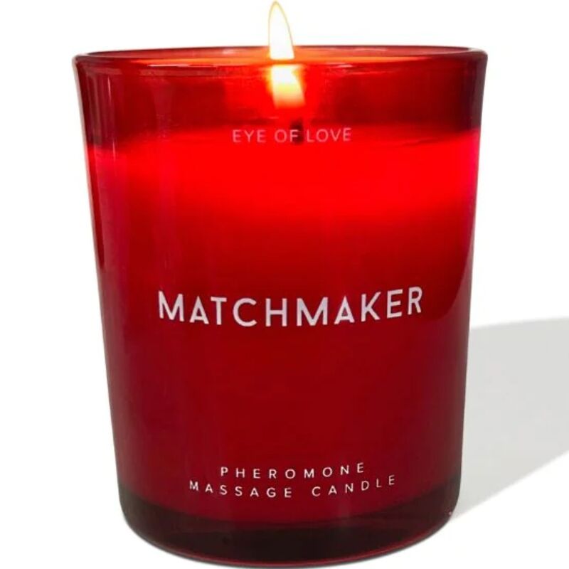OOG VAN LIEFDE - MATCHMAKER RODE DIAMANTEN MASSAGEKAARS VOOR HAAR 150 ML
