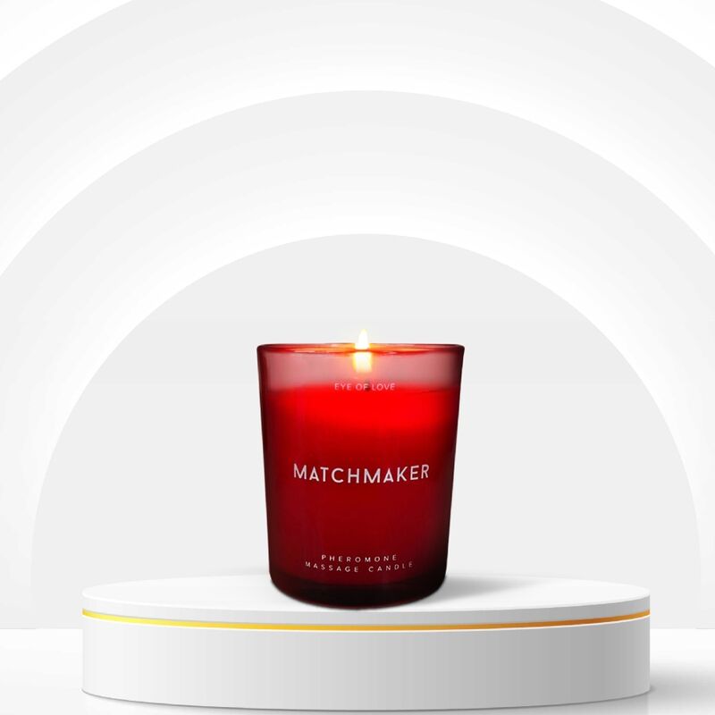 OOG VAN LIEFDE - MATCHMAKER RODE DIAMANTEN MASSAGEKAARS VOOR HAAR 150 ML