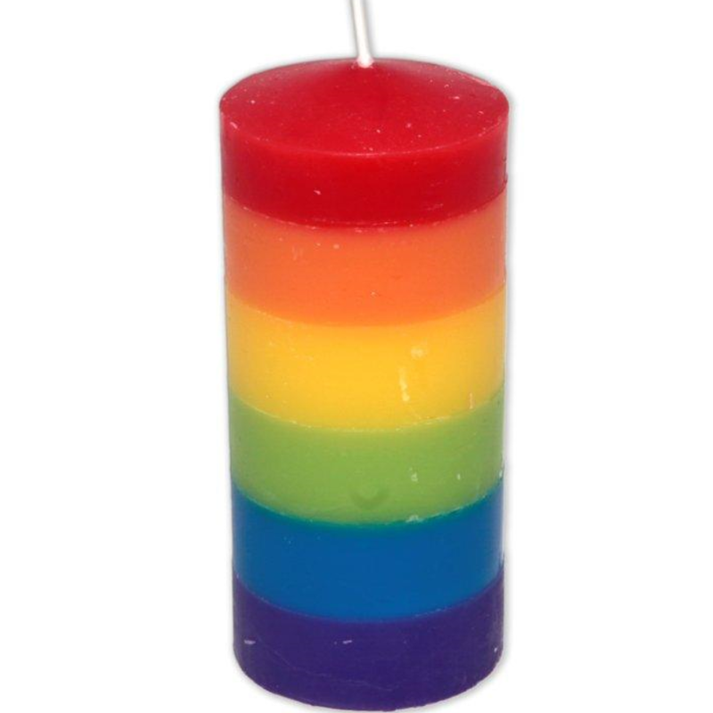 PRIDE - GROTE KAARS MET DE LGBT-VLAG