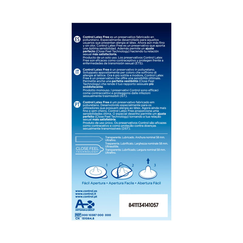 CONTROL - GRATIS LATEXVRIJE CONDOOMS 5 STUKS