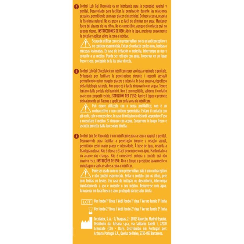 CONTROL - GLIJMIDDEL CHOCOLADE 75 ML