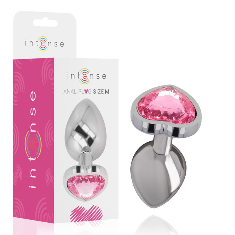 INTENSE - ANALE PLUG METAAL ALUMINIUM ROZE HART MAAT M