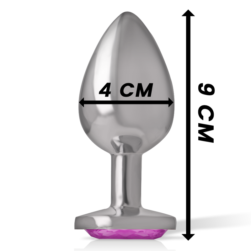 INTENSE - ANALE PLUG METAAL ALUMINIUM ROZE HART MAAT L
