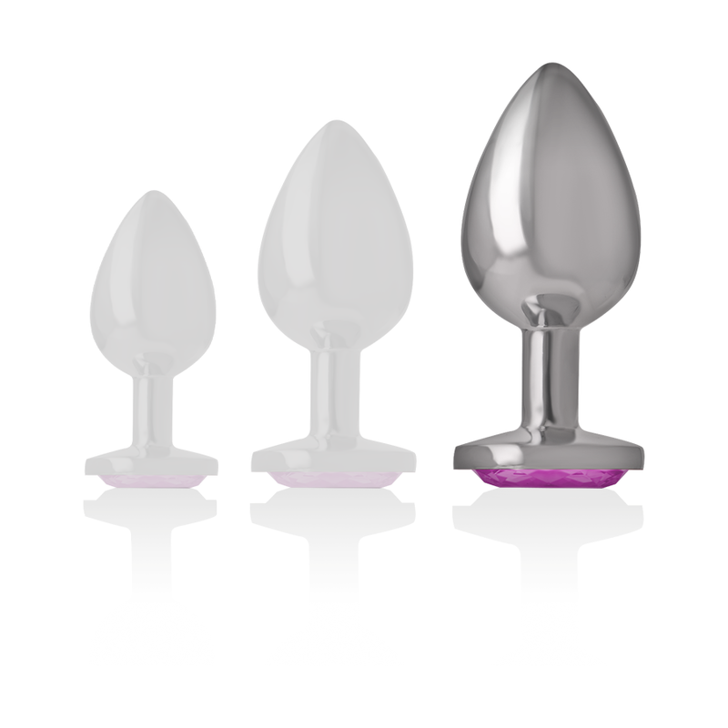 INTENSE - ANALE PLUG METAAL ALUMINIUM ROZE HART MAAT L