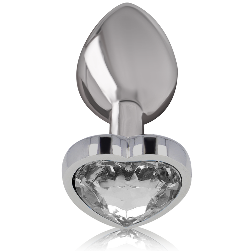 INTENSE - ANALE PLUG METAAL ALUMINIUM WIT HART MAAT L