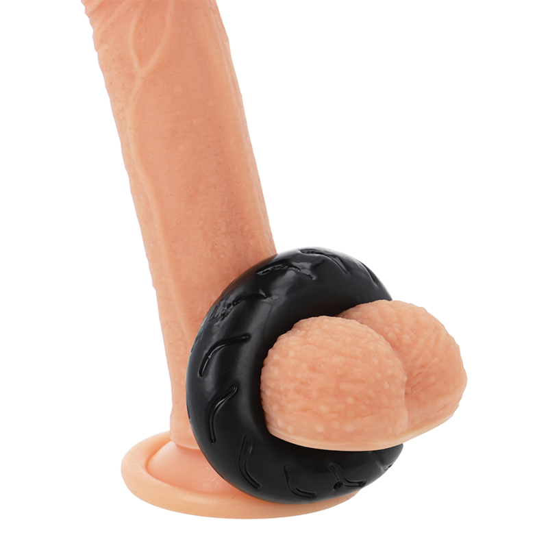 POWERING - SUPER FLEXIBELE EN BESTENDIGE PENISRING 5CM PR08 ZWART