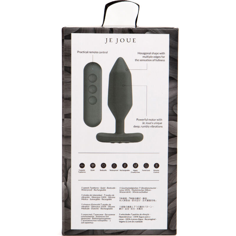 JE JOUE - ONYX ANAL PLUG VIBRATOR ZWART
